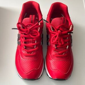 New Balance Vibrant Red Athletic Shoes